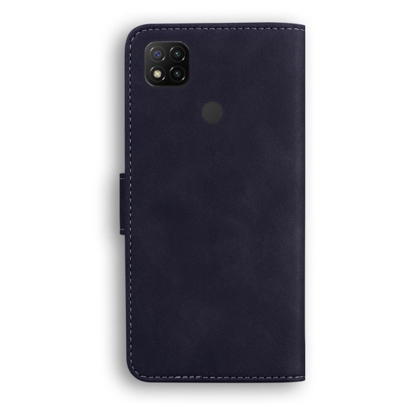 Flip Cover Xiaomi Redmi 9C Sort Mobilcover Imiteret Læder I Nye Farver