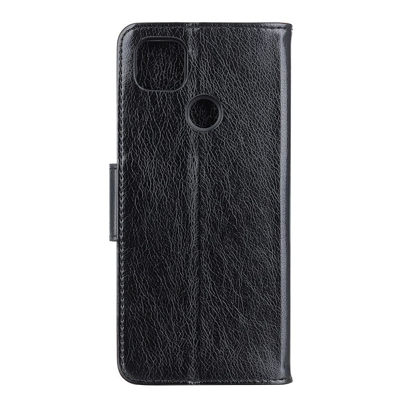 Flip Cover Xiaomi Redmi 9C Sort Mobilcover Split Nappalæder