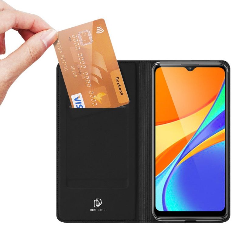 Læder Cover for Xiaomi Redmi 9C Sort Dux Ducis Pro Serie Hud