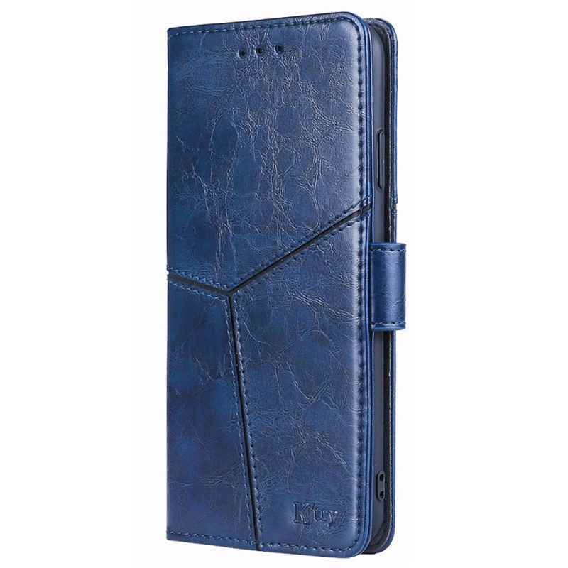 Læder Cover Realme 12 Pro / 12 Pro Plus Telefon Etui Geometrisk Design