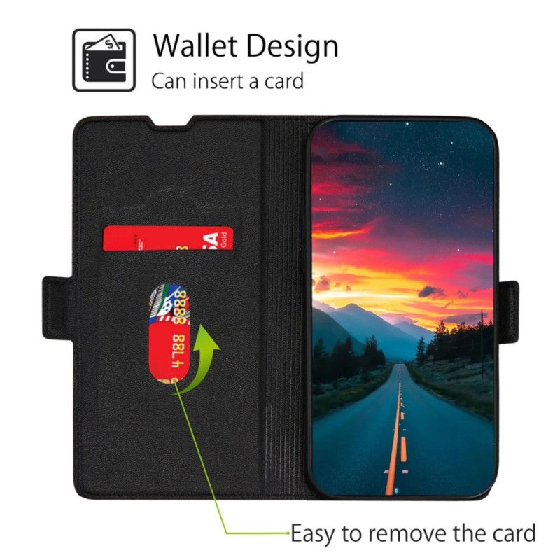 Læder Cover Realme 12 Pro / 12 Pro Plus Telefon Etui Magnetisk Sidelås