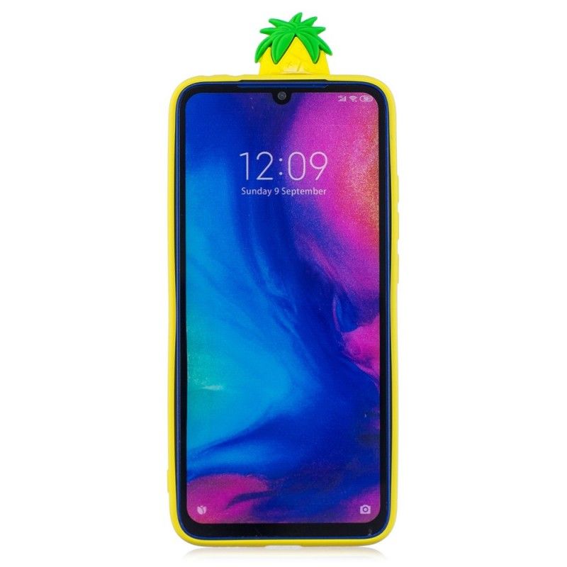 Cover for Xiaomi Redmi Note 7 3D Ananas