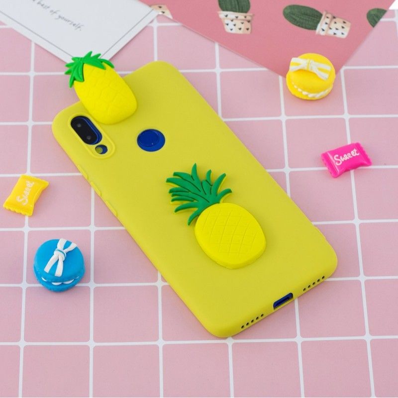 Cover for Xiaomi Redmi Note 7 3D Ananas