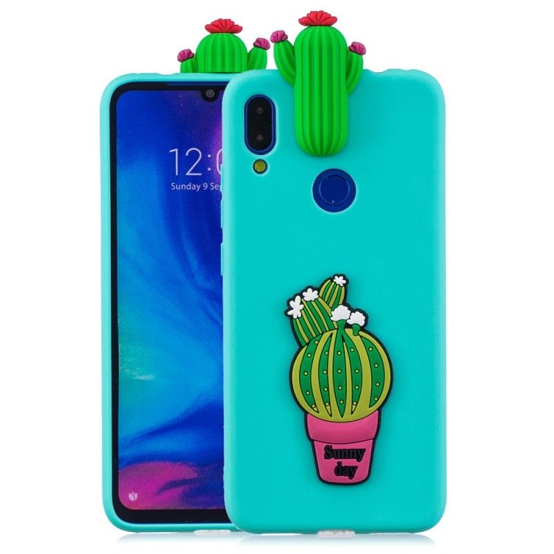 Cover for Xiaomi Redmi Note 7 3D Kaktus Galskab