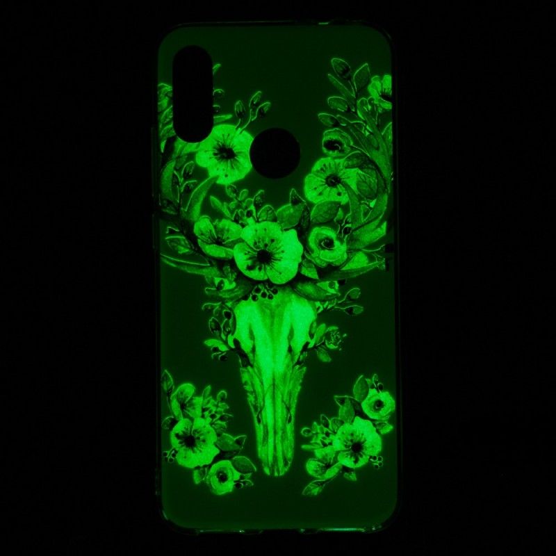 Cover Xiaomi Redmi Note 7 Fluorescerende Blomstret Elg Original