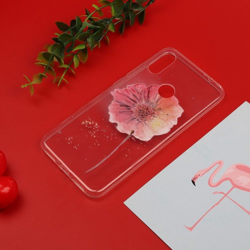 Cover Xiaomi Redmi Note 7 Gennemsigtig Akvarelvalmue