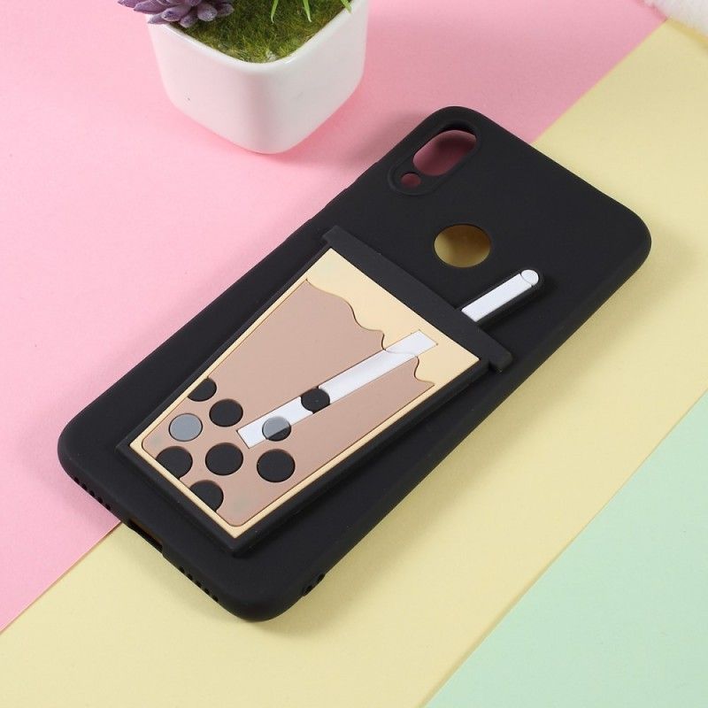 Cover Xiaomi Redmi Note 7 Sort 3D Bubbletea Beskyttelse