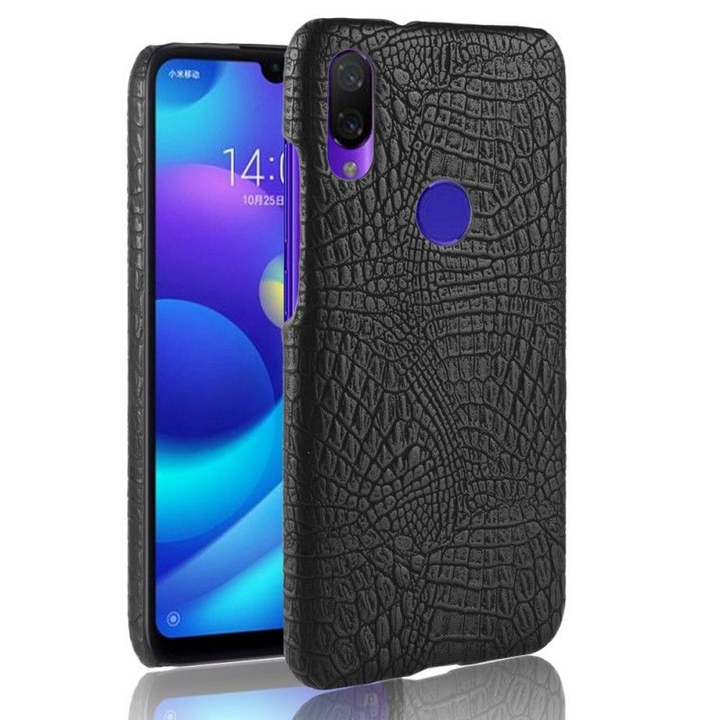 Cover Xiaomi Redmi Note 7 Sort Krokodillehudeffekt