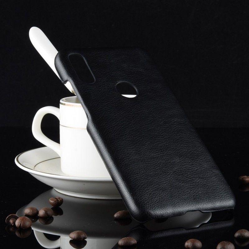 Cover Xiaomi Redmi Note 7 Sort Lychee-Lædereffekt