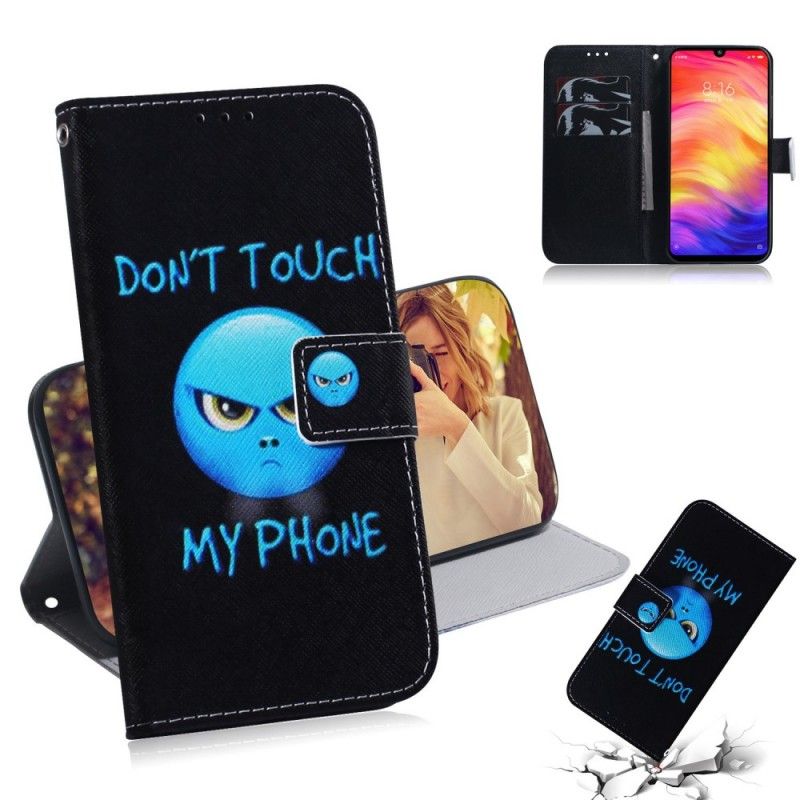 Flip Cover Læder Xiaomi Redmi Note 7 Emoji-Telefon