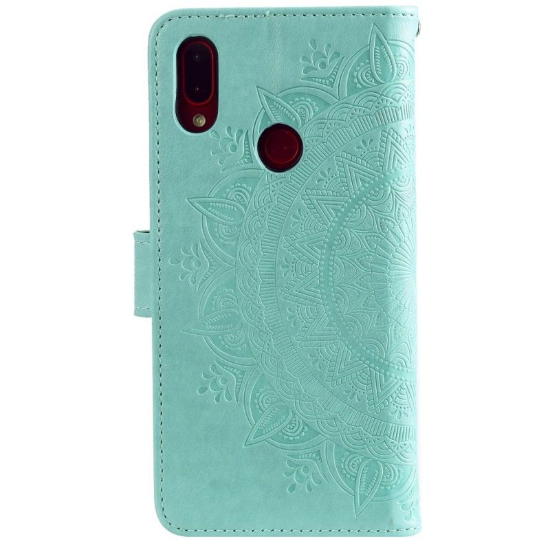 Flip Cover Læder Xiaomi Redmi Note 7 Grå Solmandala