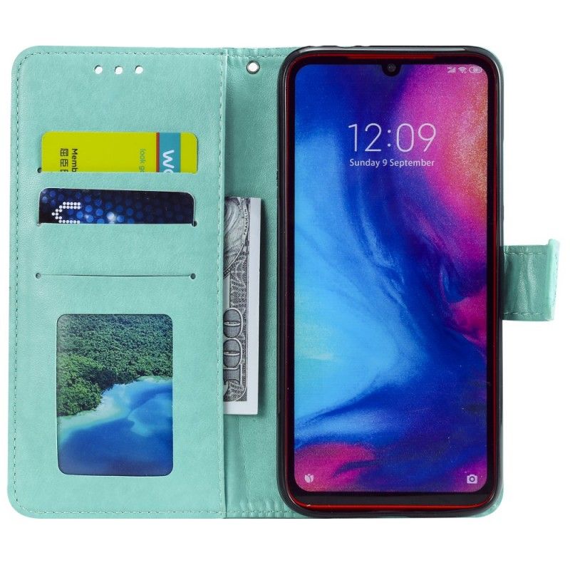 Flip Cover Læder Xiaomi Redmi Note 7 Grå Solmandala