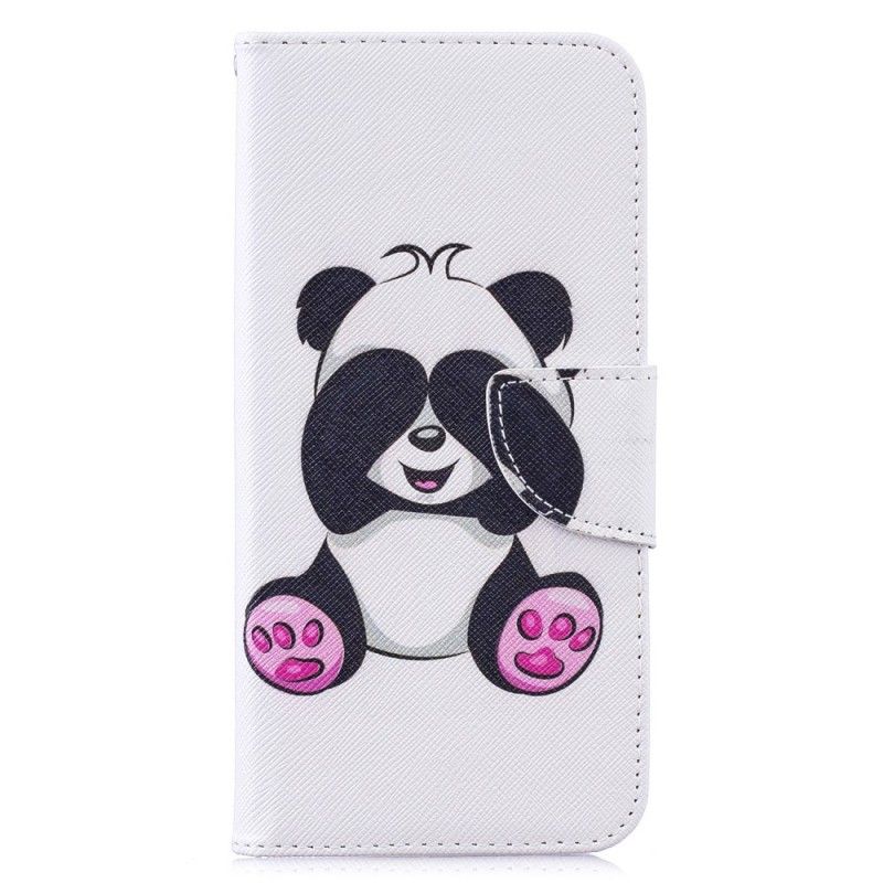 Flip Cover Læder Xiaomi Redmi Note 7 Sjov Panda Beskyttelse