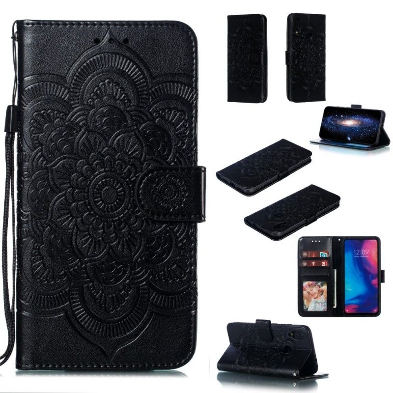 Flip Cover Xiaomi Redmi Note 7 Sort Hele Mandala