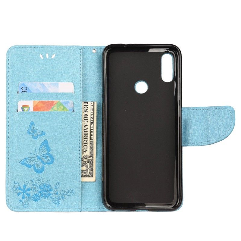 Flip Cover Xiaomi Redmi Note 7 Sort Pragtige Stropper-Sommerfugle