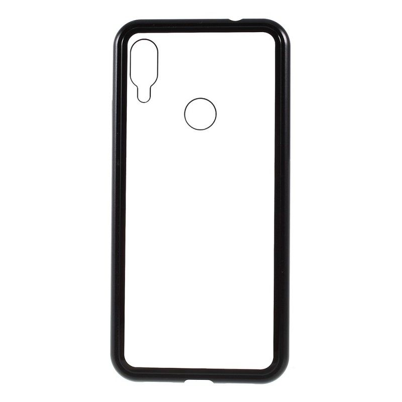 Læder Cover Xiaomi Redmi Note 7 Sort Transparent Aftagelig