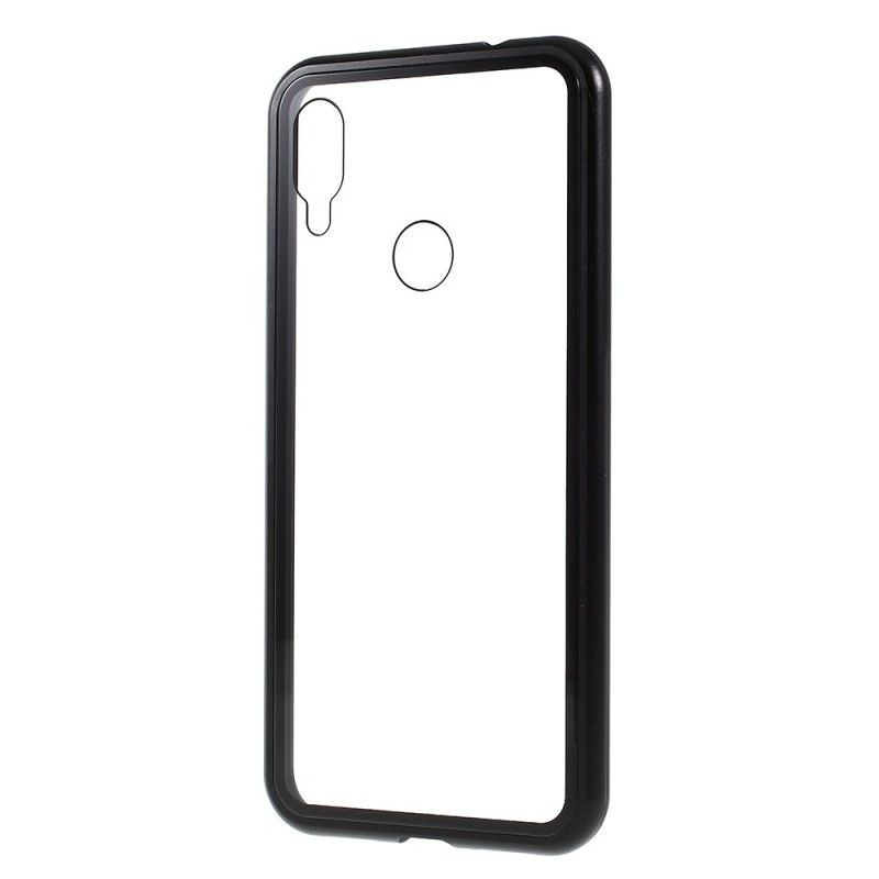 Læder Cover Xiaomi Redmi Note 7 Sort Transparent Aftagelig