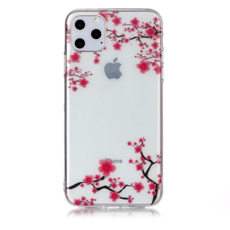 Cover for iPhone 11 Pro Max Gennemsigtigt Blomstrende Træ