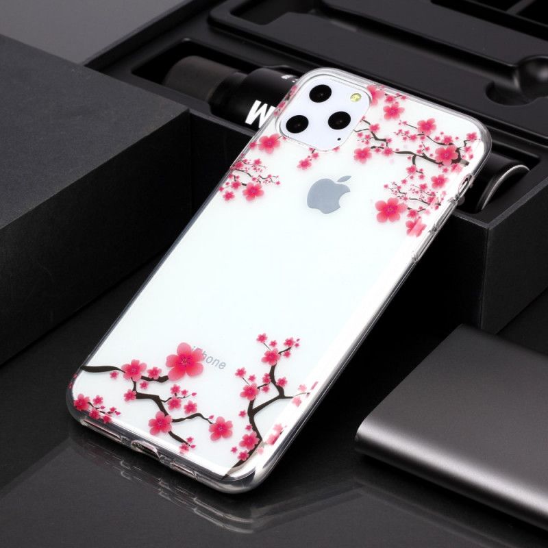 Cover for iPhone 11 Pro Max Gennemsigtigt Blomstrende Træ