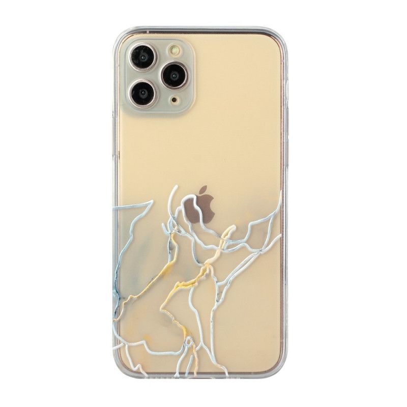 Cover for iPhone 11 Pro Max Hvid Kunstnerisk Fleksibel Silikone