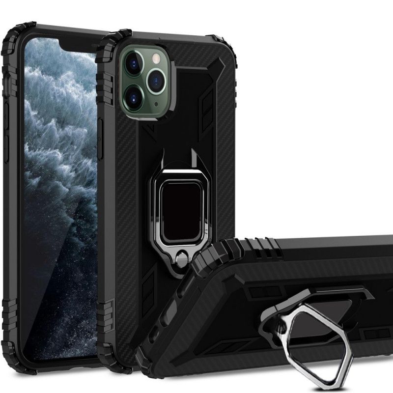 Cover for iPhone 11 Pro Max Ring Og Kulfiber