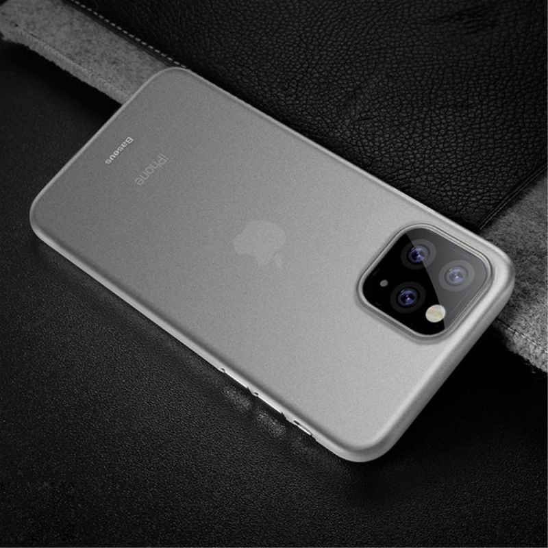 Cover for iPhone 11 Pro Max Sort Frostet Gennemskinnelig Baseus