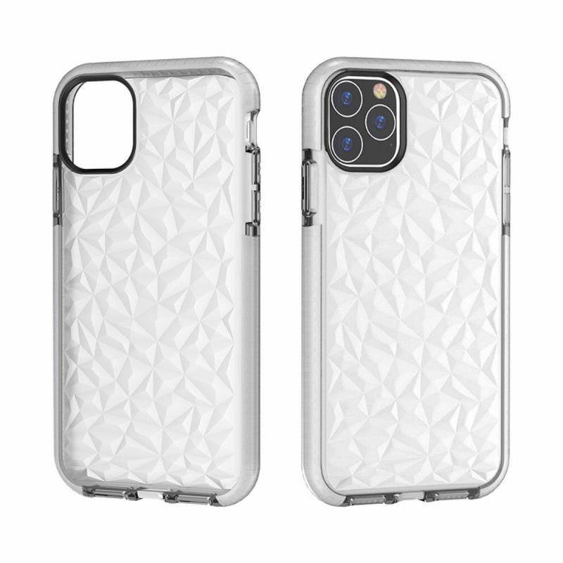 Cover for iPhone 11 Pro Max Sort Gennemsigtig Diamanttekstur