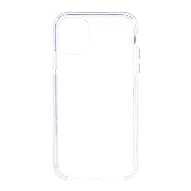 Cover for iPhone 11 Pro Max Sort Gennemsigtige Farvede Kanter