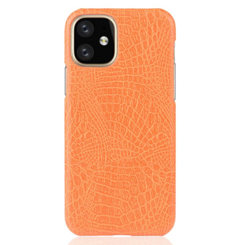 Cover for iPhone 11 Pro Max Sort Krokodillehudstil