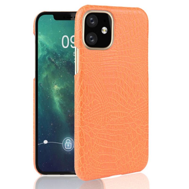 Cover for iPhone 11 Pro Max Sort Krokodillehudstil