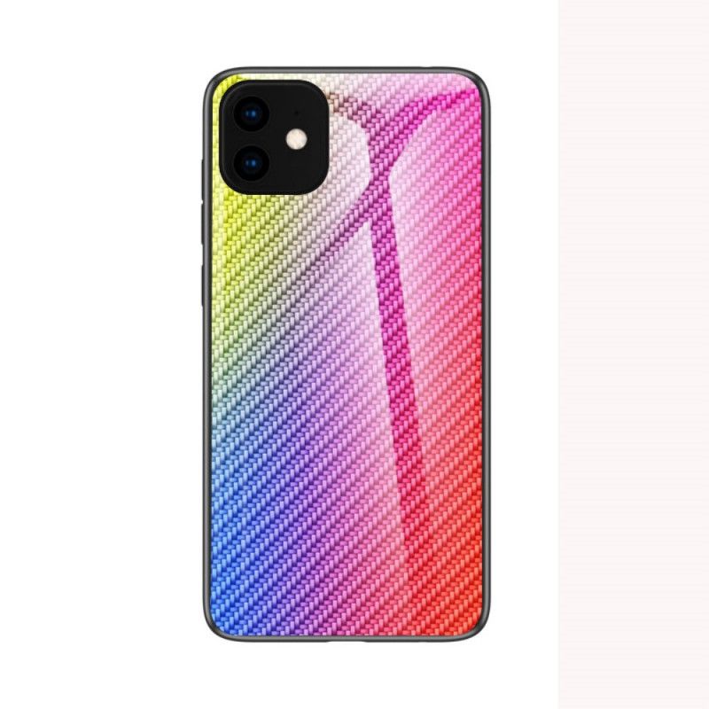 Cover for iPhone 11 Pro Max Sort Kulfiber Hærdet Glas