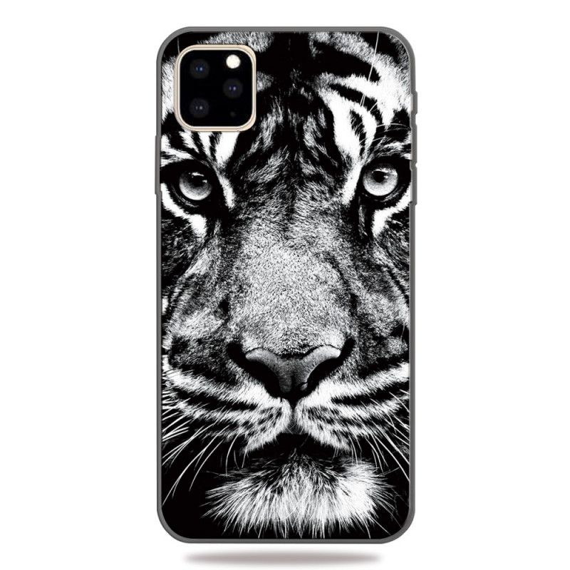 Cover for iPhone 11 Pro Max Sort Og Hvid Tiger