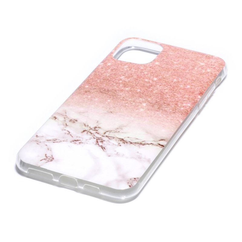 Cover for iPhone 11 Pro Max Sort Silikone Marmor