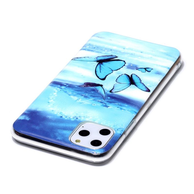 Cover iPhone 11 Pro Max Fluorescerende Sommerfugle