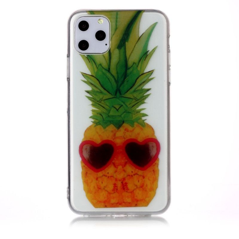 Cover iPhone 11 Pro Max Gennemsigtig Inkognito Ananas