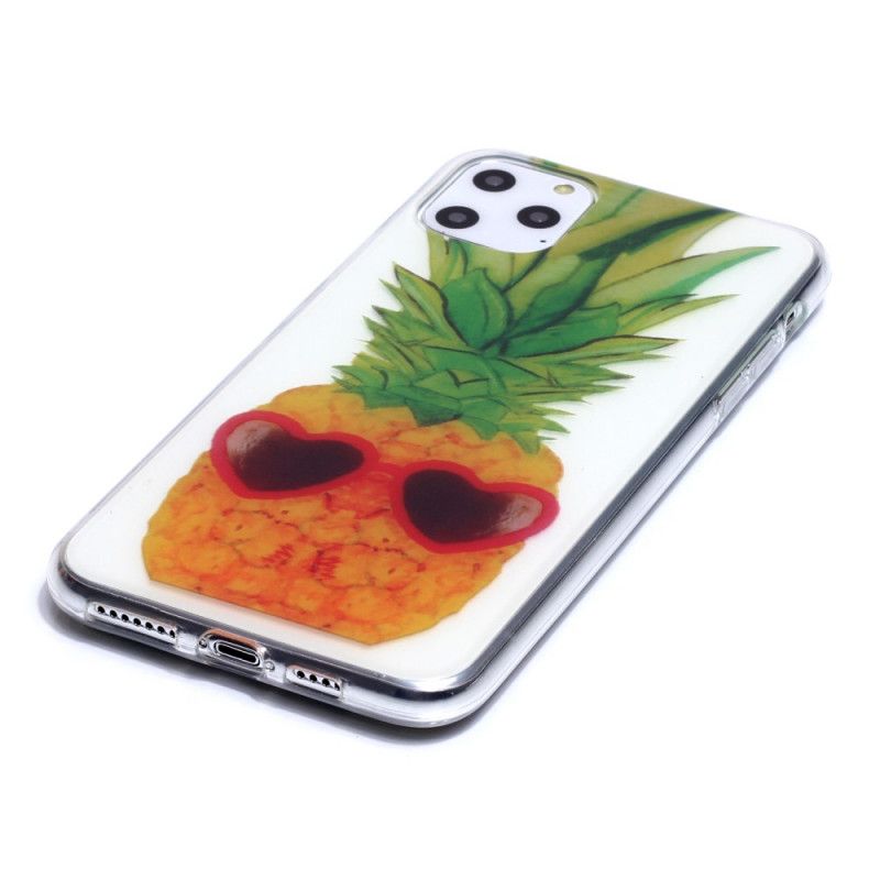 Cover iPhone 11 Pro Max Gennemsigtig Inkognito Ananas