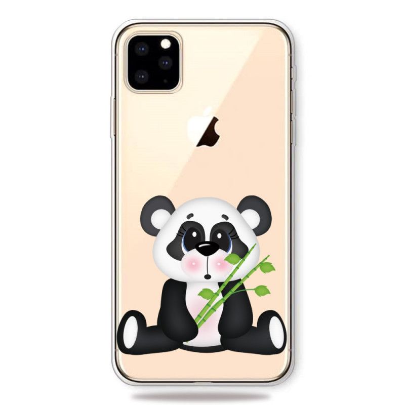 Cover iPhone 11 Pro Max Gennemsigtig Trist Panda