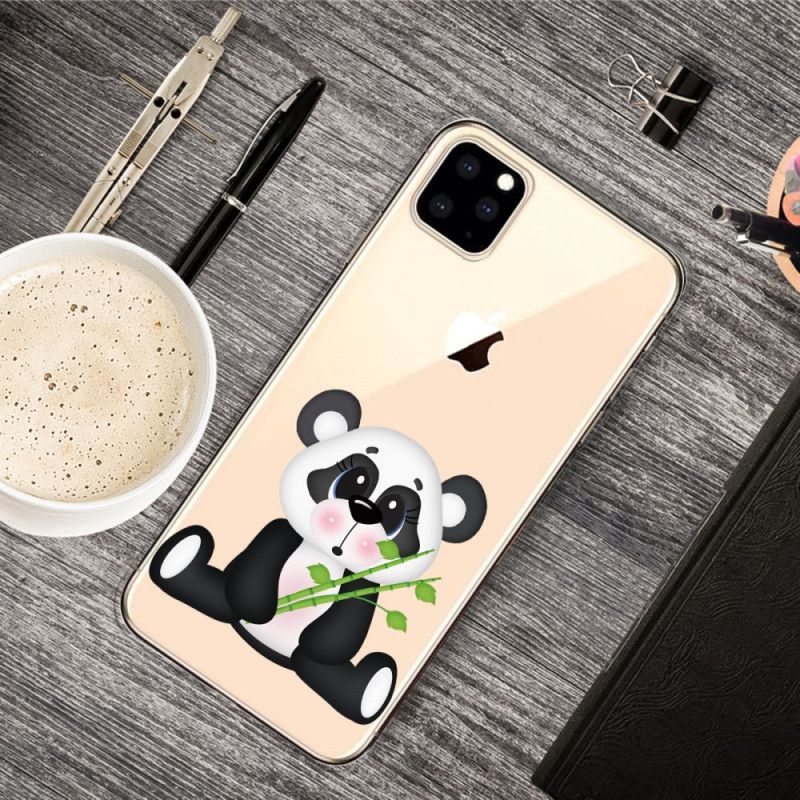 Cover iPhone 11 Pro Max Gennemsigtig Trist Panda