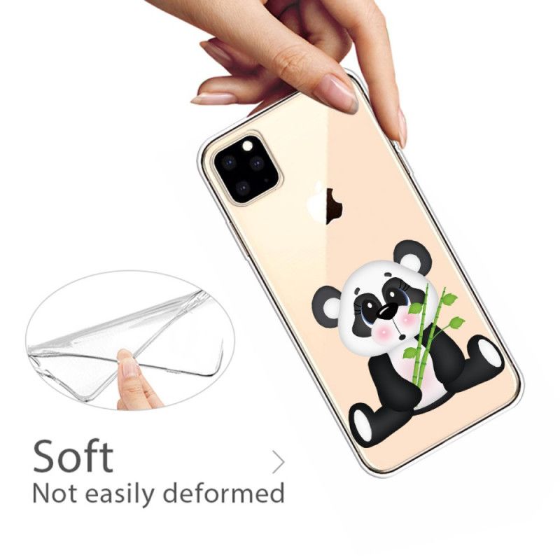 Cover iPhone 11 Pro Max Gennemsigtig Trist Panda