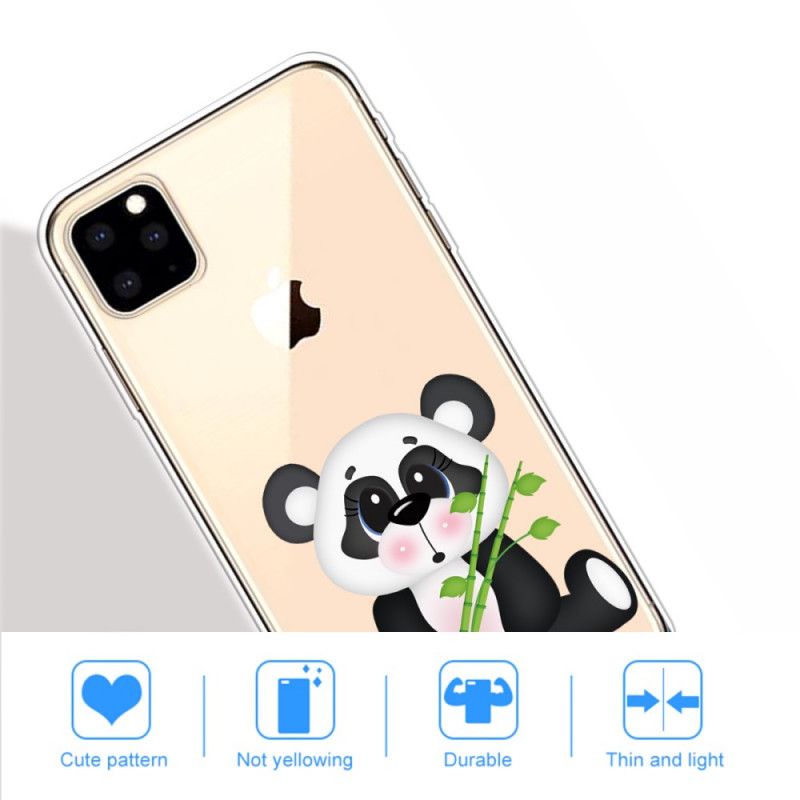 Cover iPhone 11 Pro Max Gennemsigtig Trist Panda