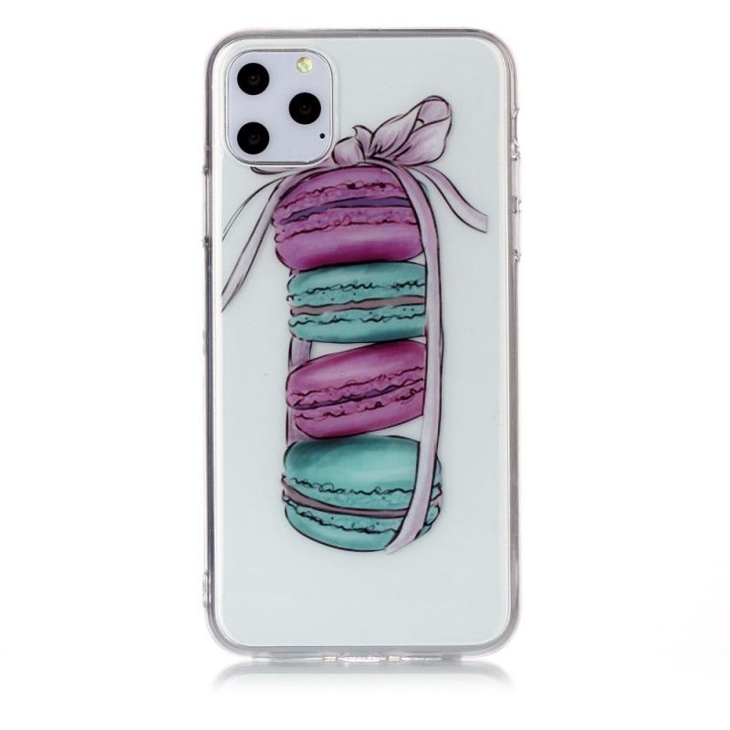 Cover iPhone 11 Pro Max Gennemsigtige Gourmetmakroner