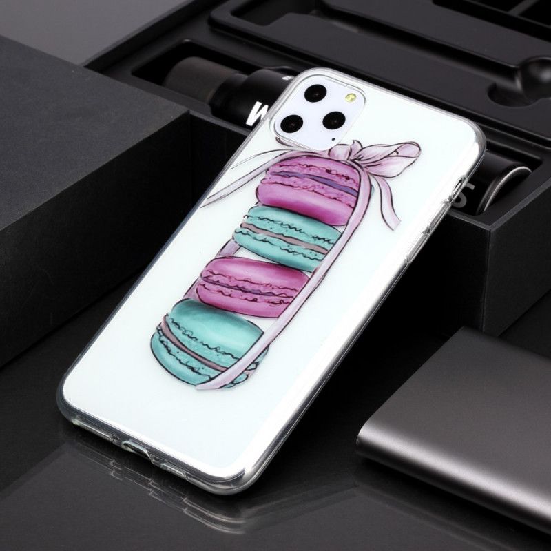 Cover iPhone 11 Pro Max Gennemsigtige Gourmetmakroner