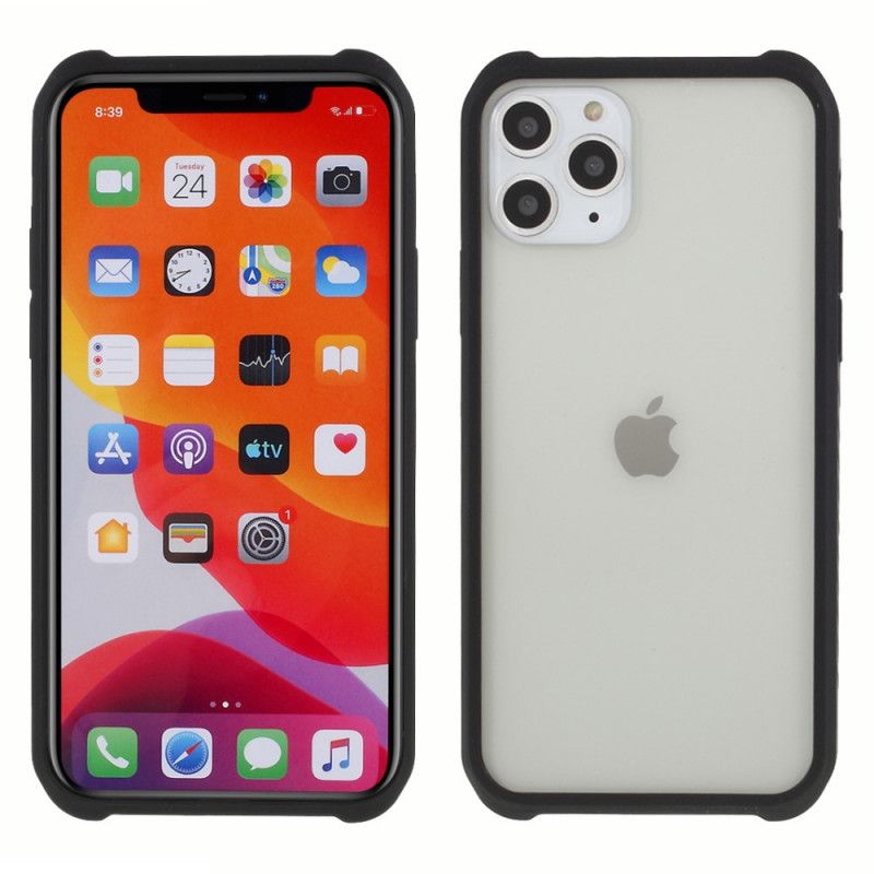 Cover iPhone 11 Pro Max Hærdet Glas Og Silikone Med Skærmfilm Original