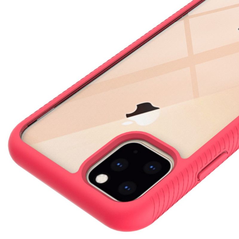 Cover iPhone 11 Pro Max Hvid Hybrid Prangende Kantdesign