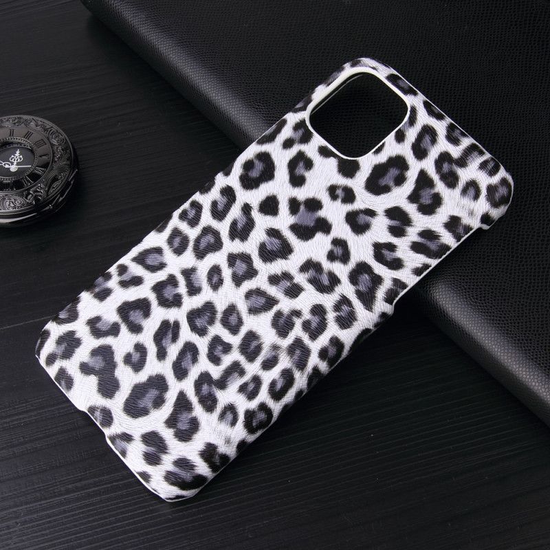 Cover iPhone 11 Pro Max Hvid Leopardhudeffekt