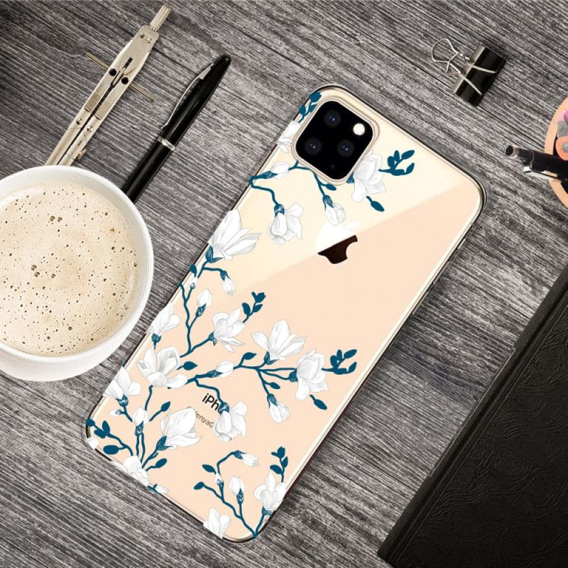 Cover iPhone 11 Pro Max Hvide Blomster