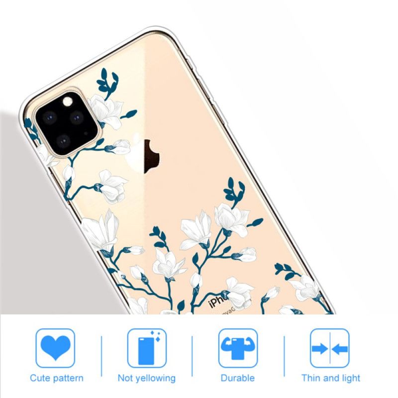 Cover iPhone 11 Pro Max Hvide Blomster