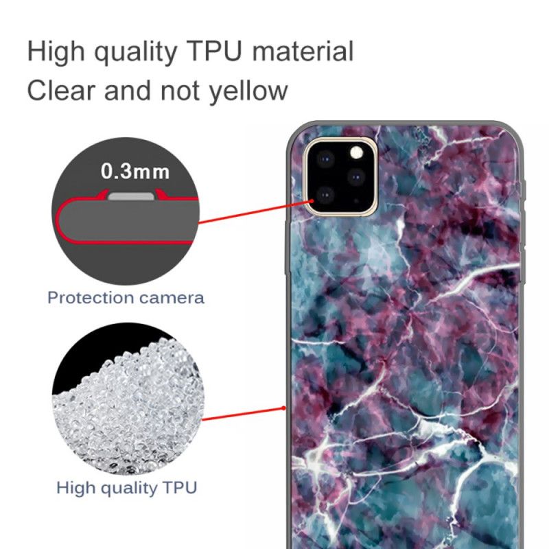 Cover iPhone 11 Pro Max Lilla Marmor