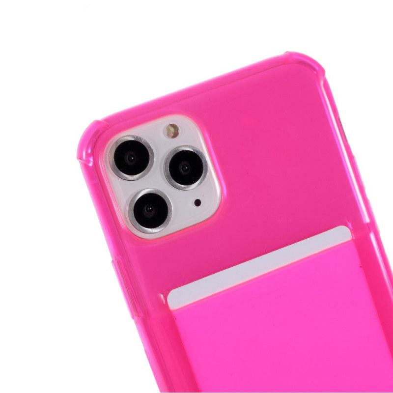 Cover iPhone 11 Pro Max Magenta Ledning Med Kortholder