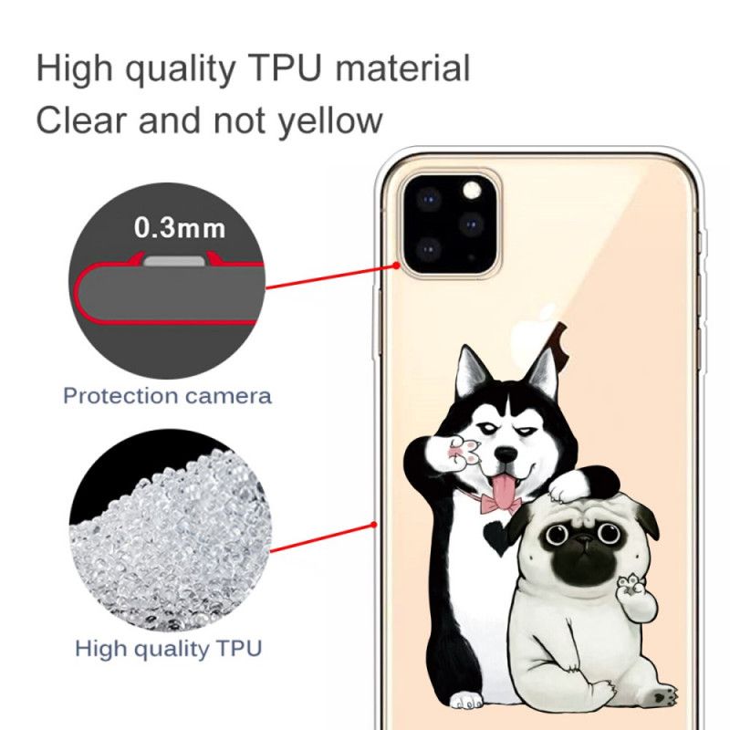 Cover iPhone 11 Pro Max Mobilcover Sjove Hunde